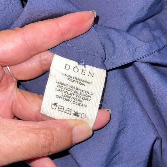 Doen Nerona Shirt Dress Atlantic Blue Edwardian Victorian Romantic Large NWT - Picture 10 of 13